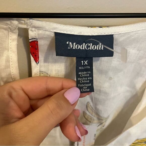 ModCloth Pack a Picnic Tie-Front Top, linen blend - Picture 11 of 16